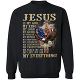 Wooden cross and Eagle, Jesus is my everything - Jesus Apparel