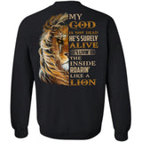 Lion of Judah, My God is not dead - Jesus Back-printed Apparel