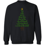 Christmas tree, For unto you is born this day - Jesus Apparel
