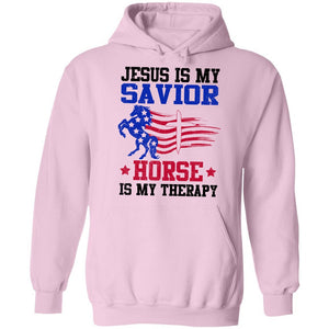 Horse pattern, American flag, Jesus is my savior - Jesus Apparel