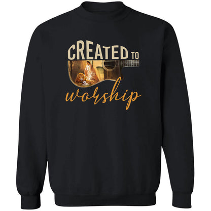 Wooden guitar, Lion king, Created to worship - Jesus Apparel