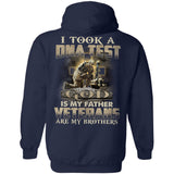 Jesus, awesome warrior, God is my father & Veterans are my brothers Back-printed Apparel