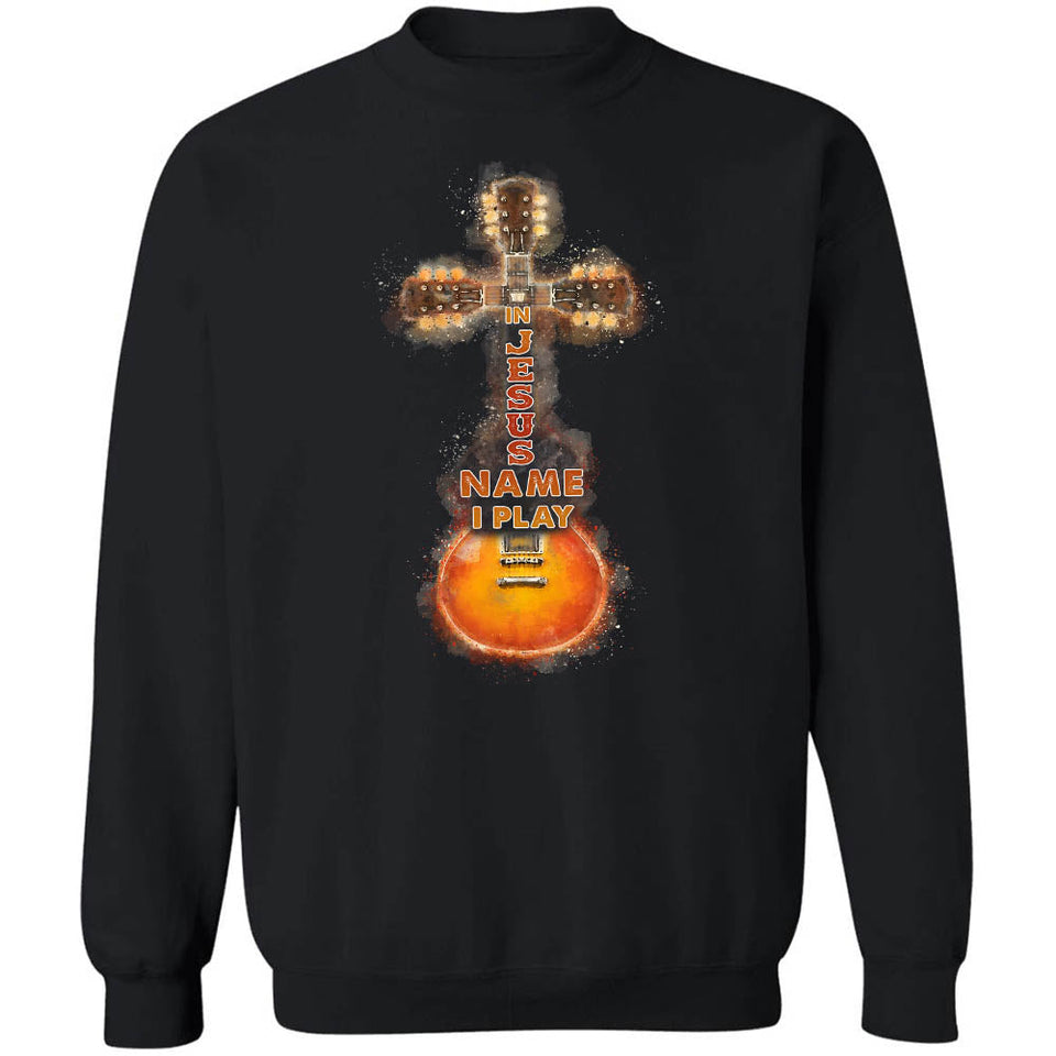 Wooden guitar, In Jesus name I play - Jesus Apparel