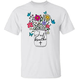 Jesus - Colorful flower - Just breathe - Apparel