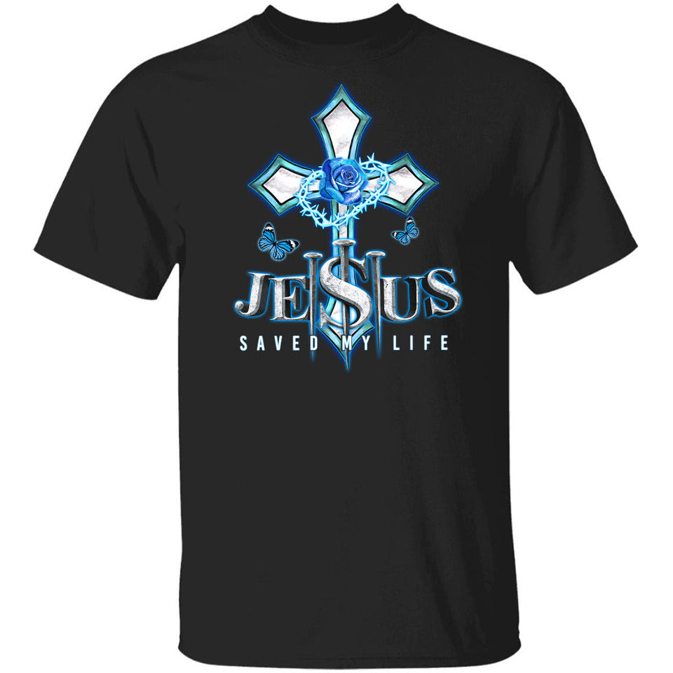 Jesus save my live, The three nails, Blue cross, Crown of thorn - Jesus Apparel