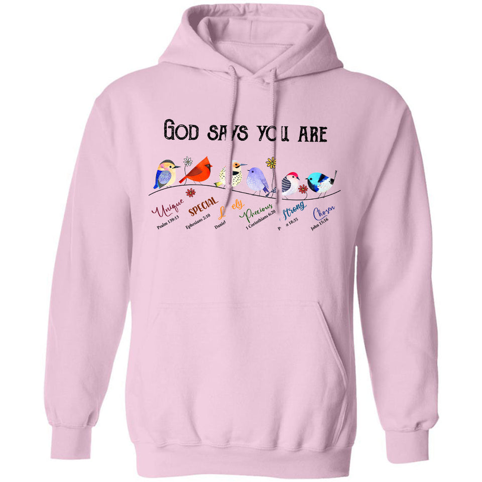 Jesus - Bird - God says you are - Apparel