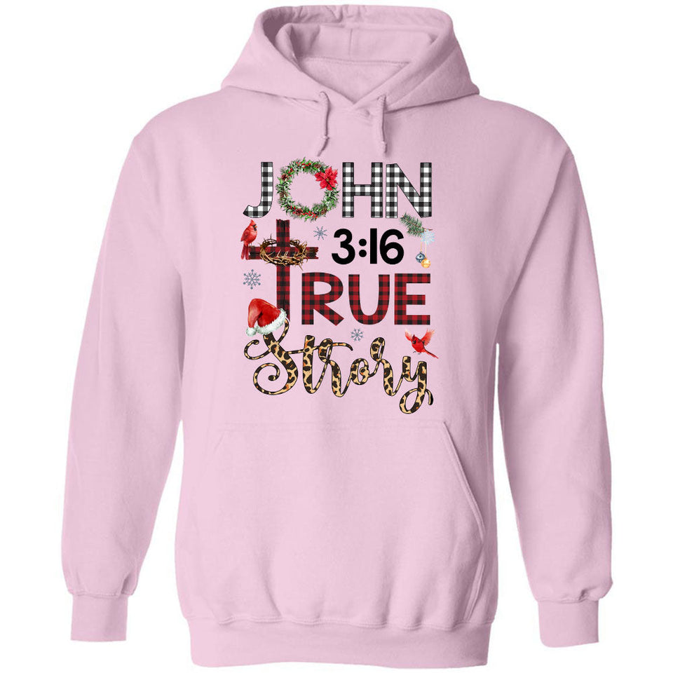 John 3:16, True story - Jesus, Cardinal, Christmas Apparel