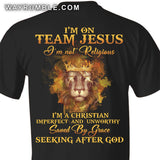 Lion king, Yellow fire, I'm on team Jesus - Jesus Back-printed Apparel