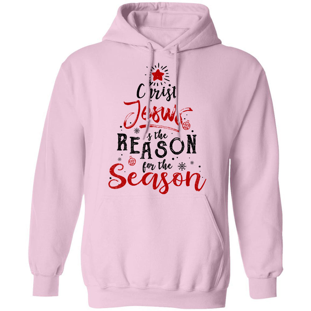 Christ Jesus is the reason for the season - Red star - Apparel