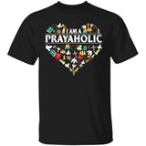Jesus symbol, Bible, Colorful heart, I am a prayaholic - Jesus Apparel