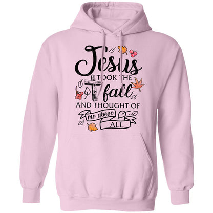 Autumn leave, Jesus took the fall and thought of me above all - Jesus Apparel