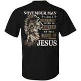November man, Knight of God, I am a child of God -Jesus Back-printed Apparel