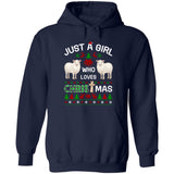 Just a girl who love Christmas - Jesus, Lambs, Christmas Apparel
