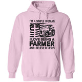 I'm a simple woman, I love being a farmer and I believe in Jesus - Jesus, Farmer Apparel