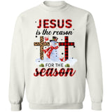 Outdoor snowman, Cross symbol, Christmas gift, Jesus is the reason for the season - Jesus Apparel