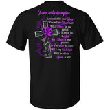 Purple rose, The amazing cross, I can only imagine - Jesus Back-printed Apparel