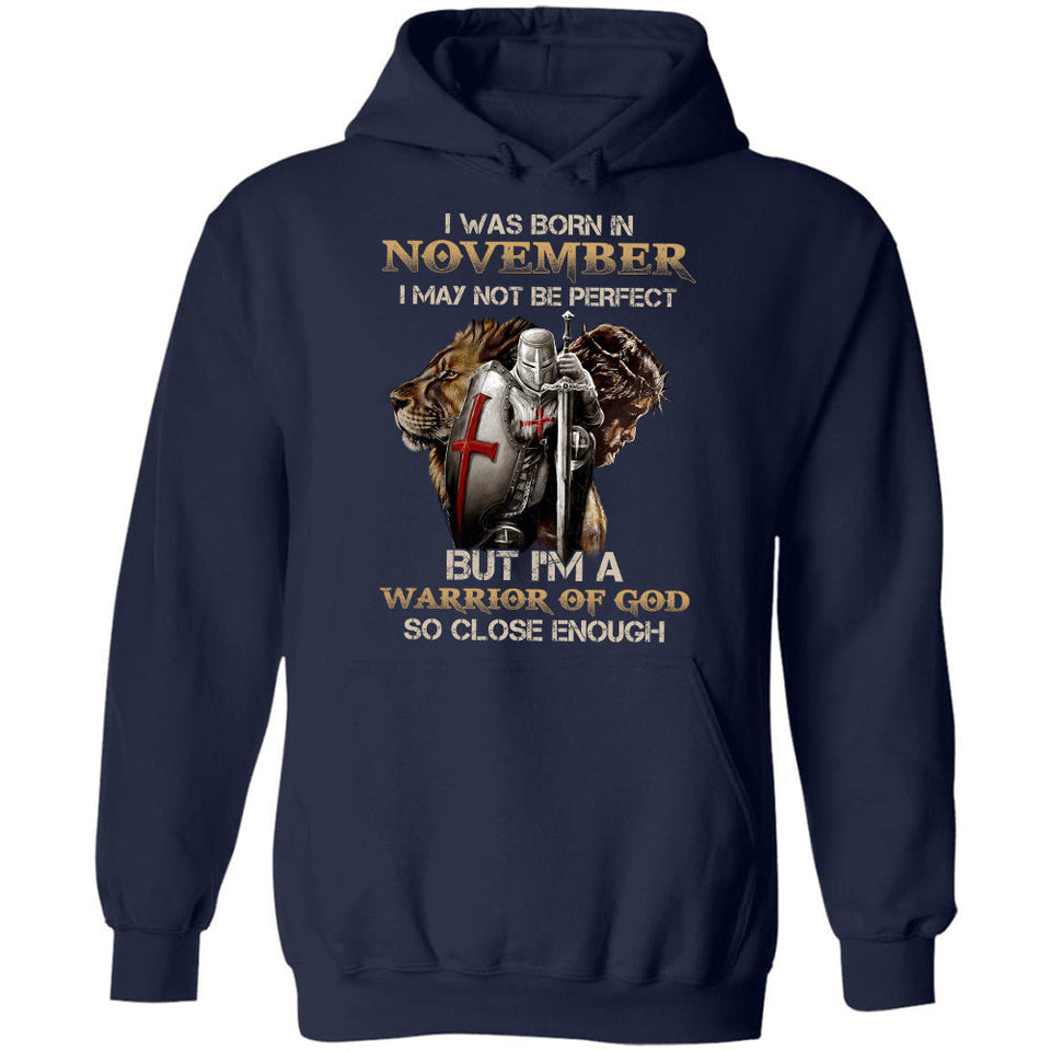 Born in November, I'm a warrior of God, Lion of Judah, Jesus profile - Jesus, Warrior Back Apparel