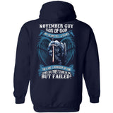 November Guy, Son of God, Knight with angel wings, My scars tell a story - Jesus Back-printed Apparel