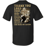 Jesus, Lion of Judah, Thank you Lord for being my savior Back-printed Apparel
