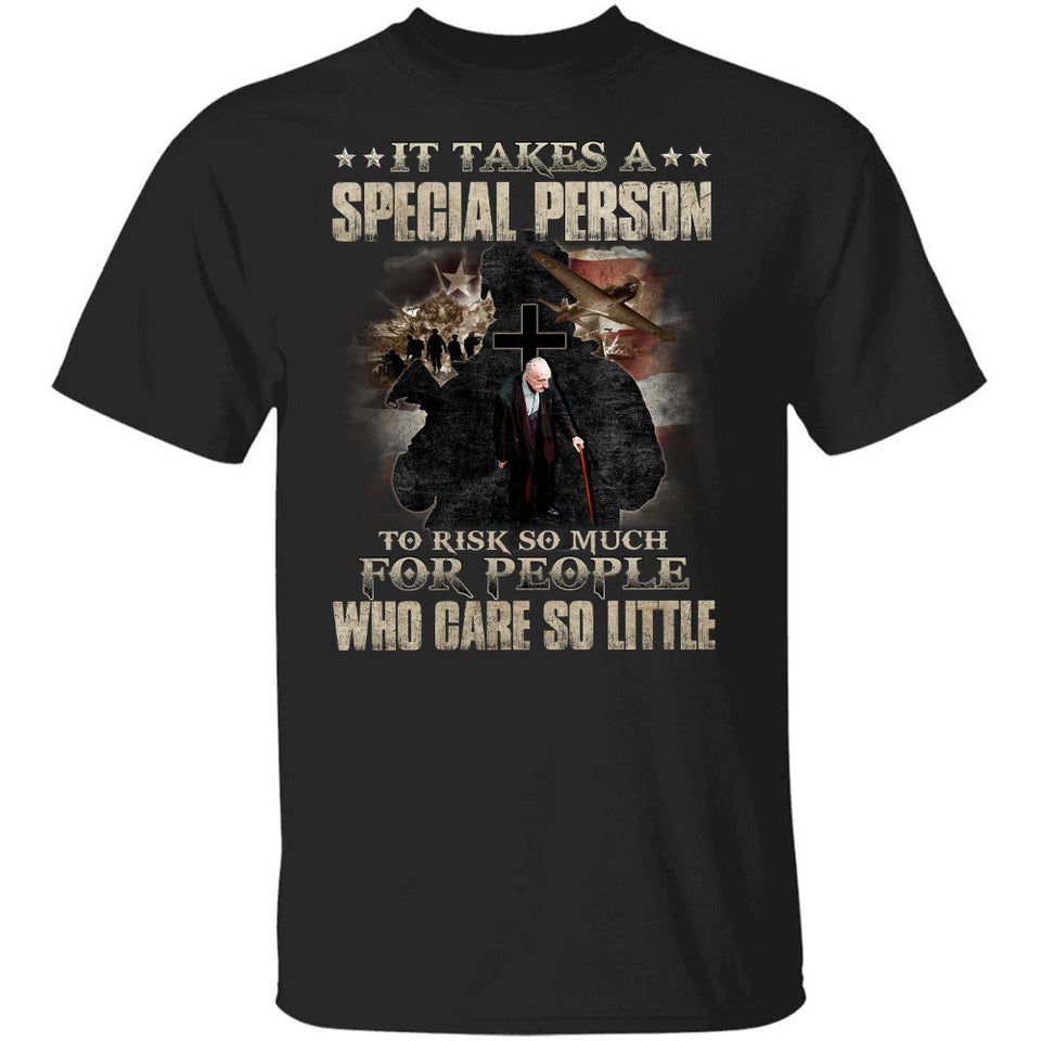 It takes a special person to risk so much for people who care so little - Jesus Apparel