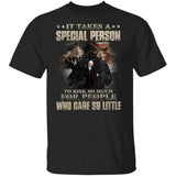 It takes a special person to risk so much for people who care so little - Jesus Apparel