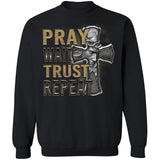 Jesus Cross, Pray Wait Trust Repeat - Jesus Apparel