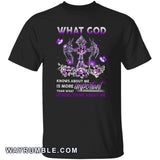 Violet rose, What God knows about me is more important than what others think about me - Jesus Apparel