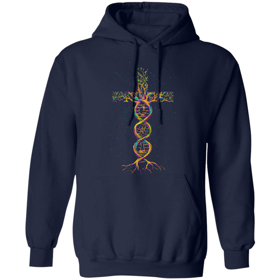 Colorful science symbol, Beautiful cross - Jesus Apparel