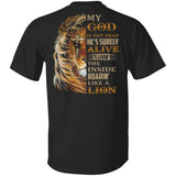 Lion of Judah, My God is not dead - Jesus Back-printed Apparel