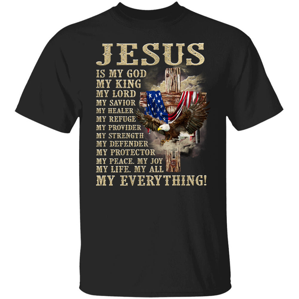 Wooden cross and Eagle, Jesus is my everything - Jesus Apparel