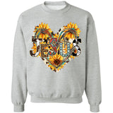 Jesus - Sunflower and Heart - Apparel