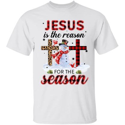 Outdoor snowman, Cross symbol, Christmas gift, Jesus is the reason for the season - Jesus Apparel
