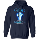 Cross light, Glowing cross, God is all powerful - Jesus Apparel