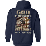 Veteran is crying in front of the cross, God is my father - Jesus Back-printed Apparel