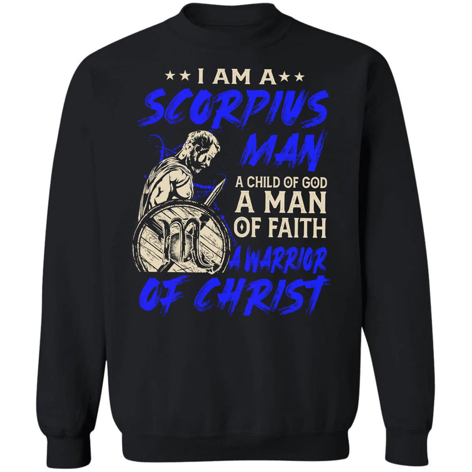 Warrior apparel, Zodiac sign, I am a Scorpius man - Jesus Apparel