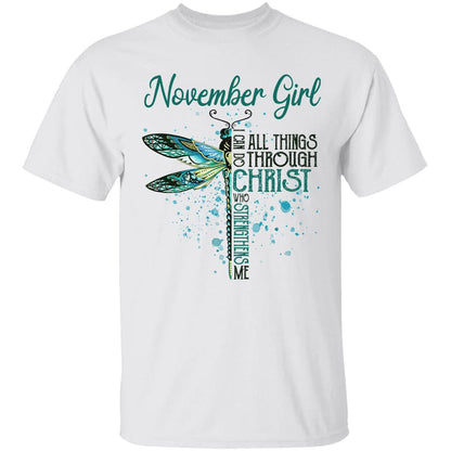 November girl - Jesus, Dragonfly, Christ Apparel