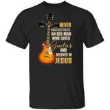 Vintage guitar, Never underestimate an old man who loves guitar - Jesus Apparel