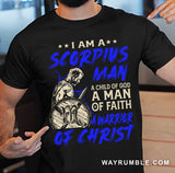 Warrior apparel, Zodiac sign, I am a Scorpius man - Jesus Apparel