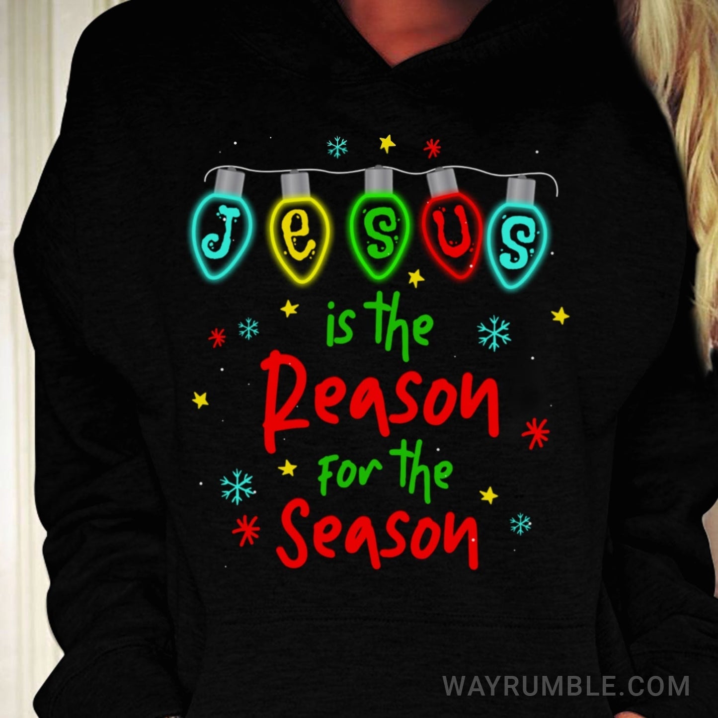 Christmas decoration lights, Jesus is the reason for the season - Christmas, Jesus Apparel