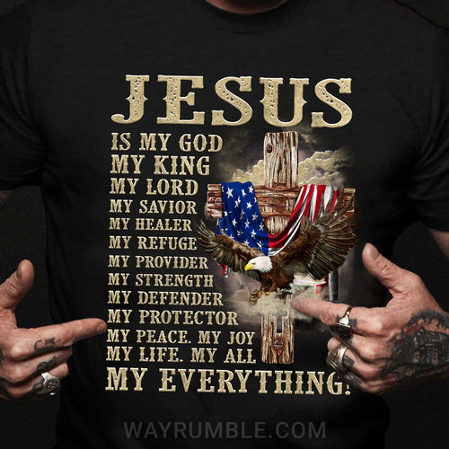 Wooden cross and Eagle, Jesus is my everything - Jesus Apparel