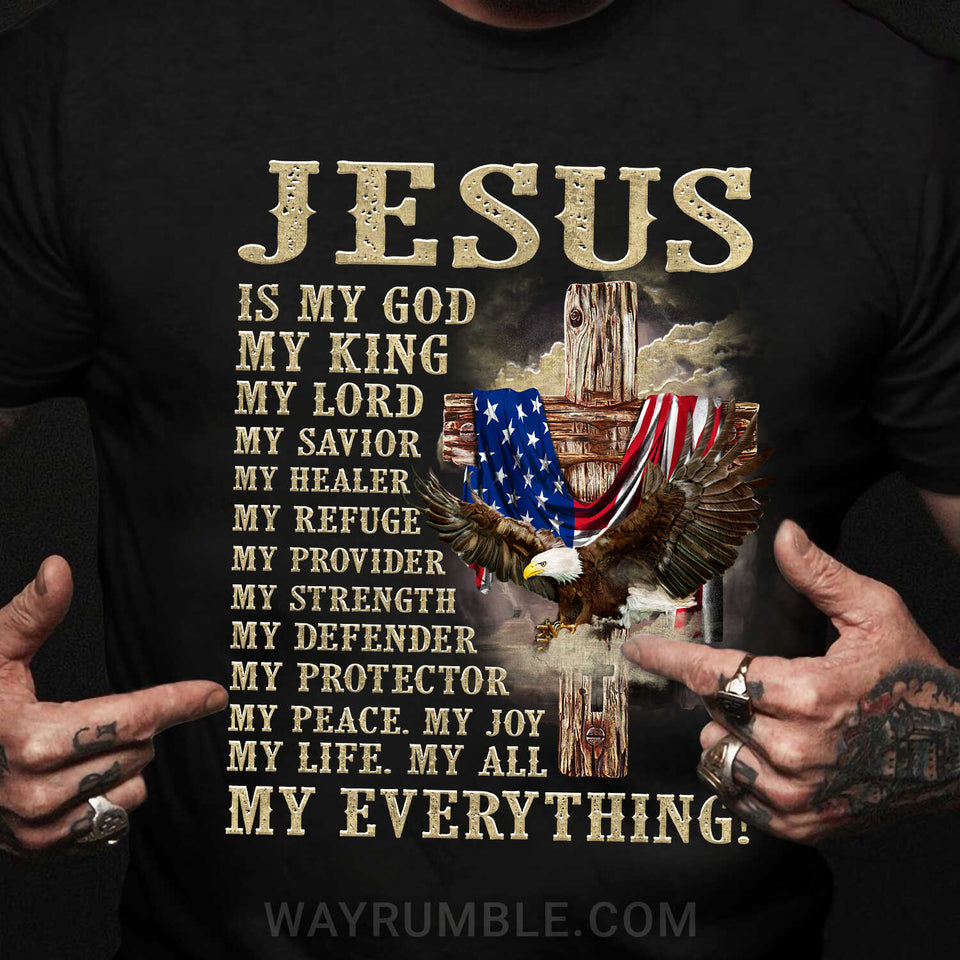 Wooden cross and Eagle, Jesus is my everything - Jesus Apparel