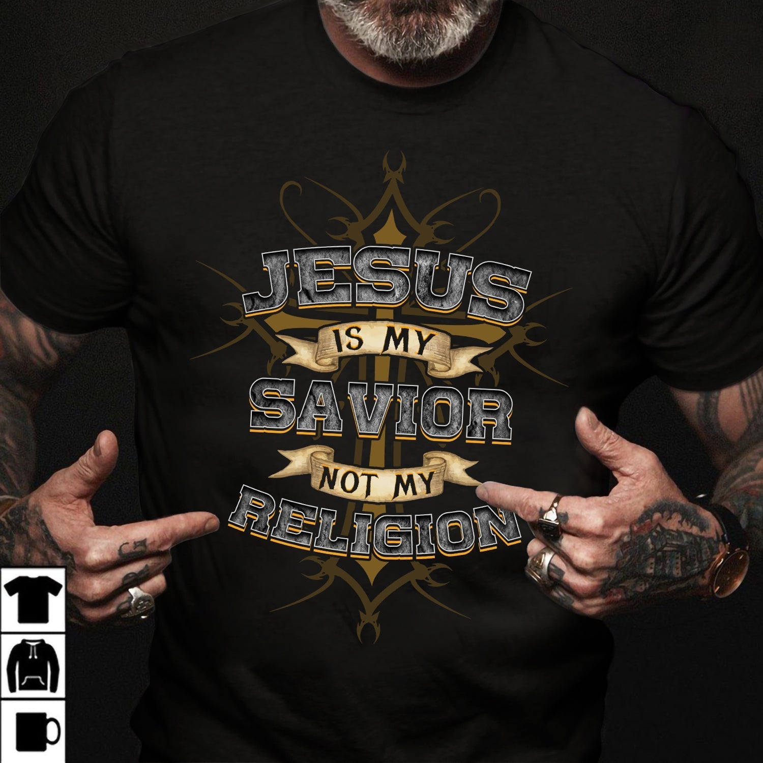 The amazing cross, Jesus is my savior, Not my religion - Jesus Apparel