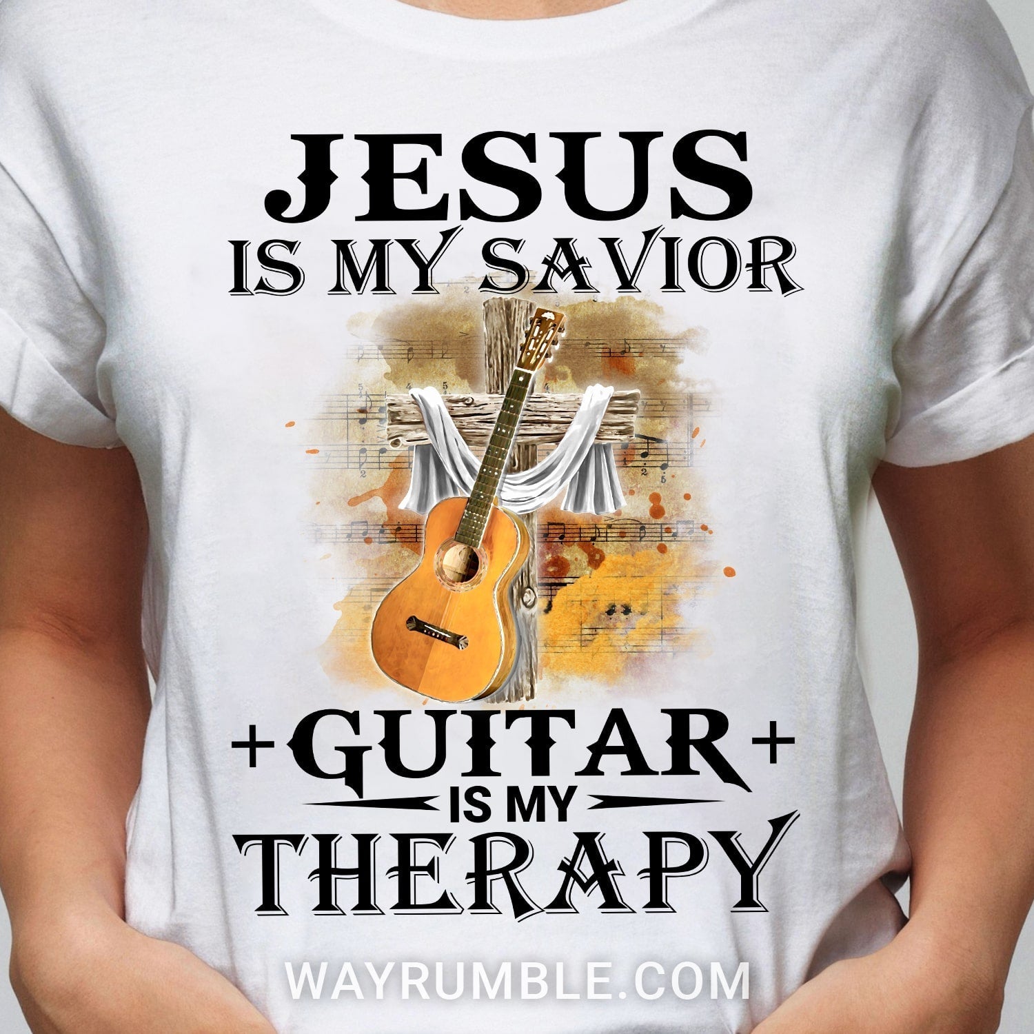 Jesus is my savior, Guitar is my therapy - Apparel