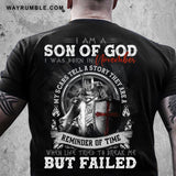 Born in November, I am a son of God - Jesus, Warrior Back-printed Apparel