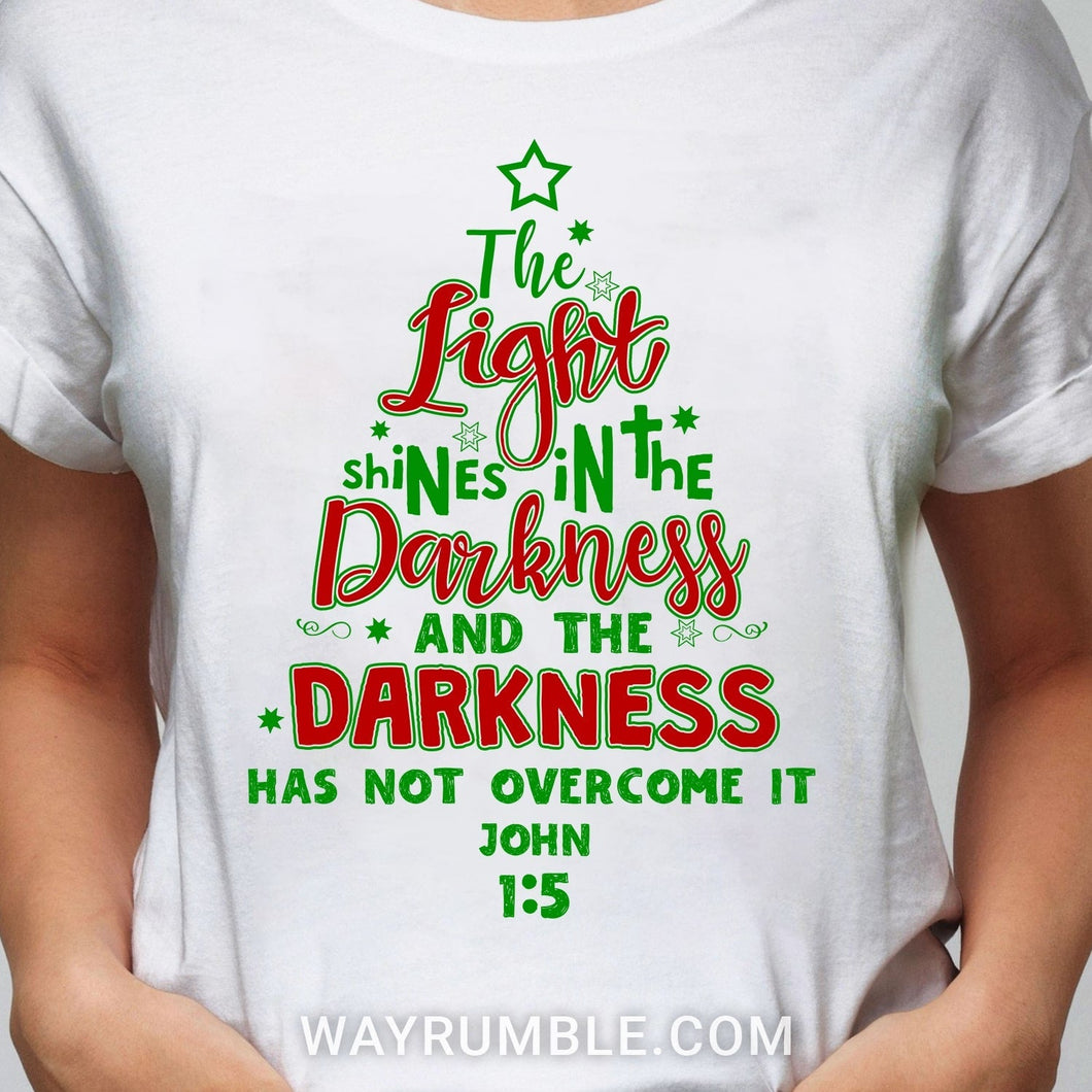 Jesus, Christmas tree - The light shines in the darkness Apparel