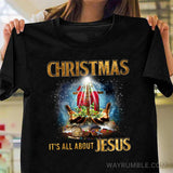 Christmas, It's all about Jesus - Jesus, Bible and wooden cross Apparel