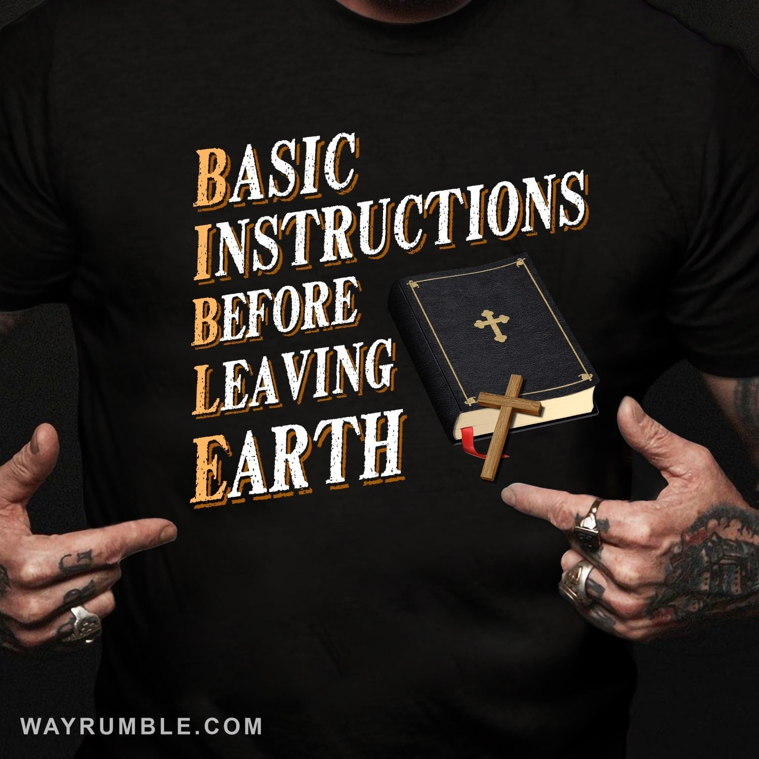 Cross, Bible - Basic Instructions before leaving Earth Jesus Apparel