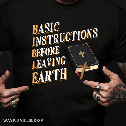 Cross, Bible - Basic Instructions before leaving Earth Jesus Apparel
