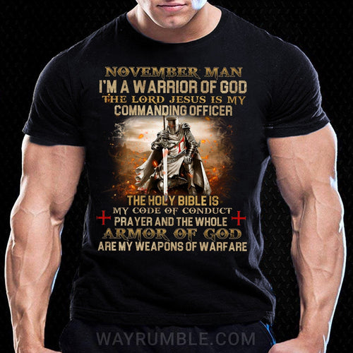 November man, The holy bible is my code of conduct - Jesus Apparel