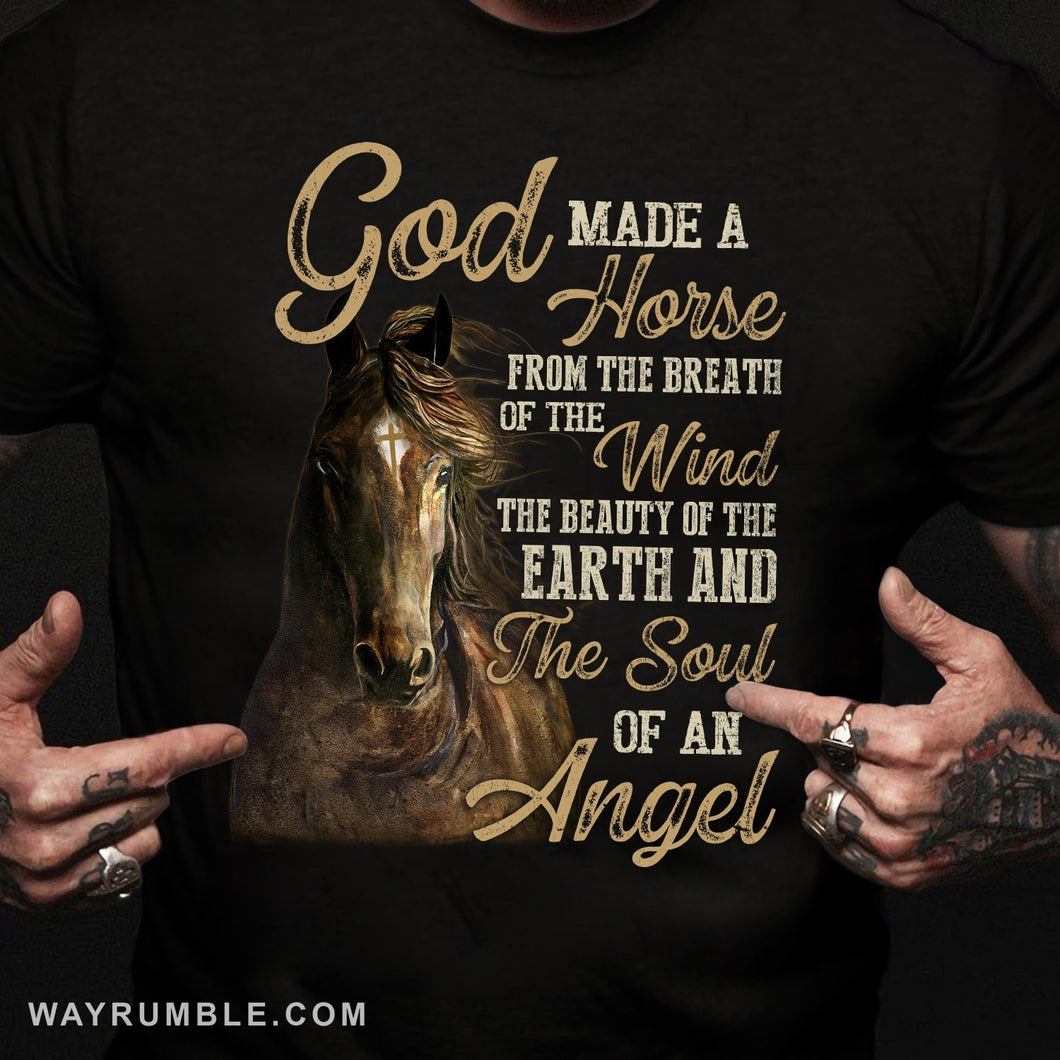 Bay Horse, God made a horse from the breath of the wind - Jesus Apparel